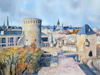 Luxembourg vue du plateau du Rham
