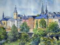 Vue sur la ville de Luxembourg